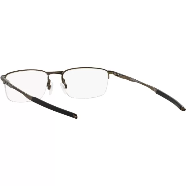 imageOakley Mens Ox3174 Barrelhouse 05 Rectangular Prescription Eyeglass FramesPewterDemo Lens