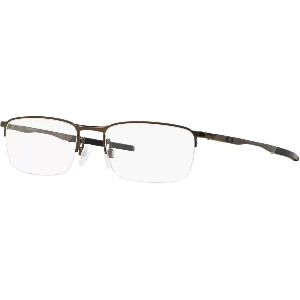 imageOakley Mens Ox3174 Barrelhouse 05 Rectangular Prescription Eyeglass FramesPewterDemo Lens