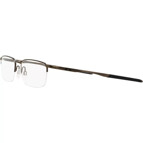imageOakley Mens Ox3174 Barrelhouse 05 Rectangular Prescription Eyeglass FramesPewterDemo Lens