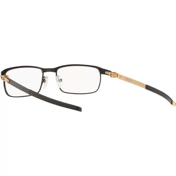 imageOakley Mens Ox3184 Tincup Rectangular Prescription Eyeglass Frames Satin Black Satin GoldDemo Lens 54 mmOakley Mens Ox3184 Tincup Rectangular Prescription Eyeglass Frames Satin Black Satin GoldDemo Lens 54 mm