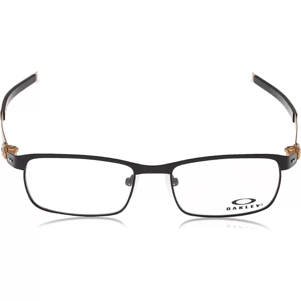 imageOakley Mens Ox3184 Tincup Rectangular Prescription Eyeglass Frames Satin Black Satin GoldDemo Lens 54 mmOakley Mens Ox3184 Tincup Rectangular Prescription Eyeglass Frames Satin Black Satin GoldDemo Lens 54 mm