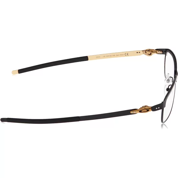 imageOakley Mens Ox3184 Tincup Rectangular Prescription Eyeglass Frames Satin Black Satin GoldDemo Lens 54 mmOakley Mens Ox3184 Tincup Rectangular Prescription Eyeglass Frames Satin Black Satin GoldDemo Lens 54 mm