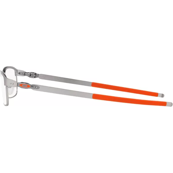 imageOakley Mens Ox3184 Tincup Rectangular Prescription Eyeglass FramesMatte SilverDemo Lens