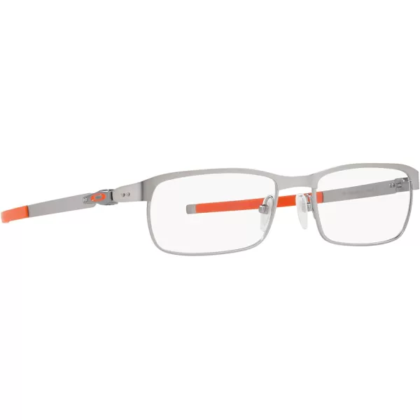 imageOakley Mens Ox3184 Tincup Rectangular Prescription Eyeglass FramesMatte SilverDemo Lens