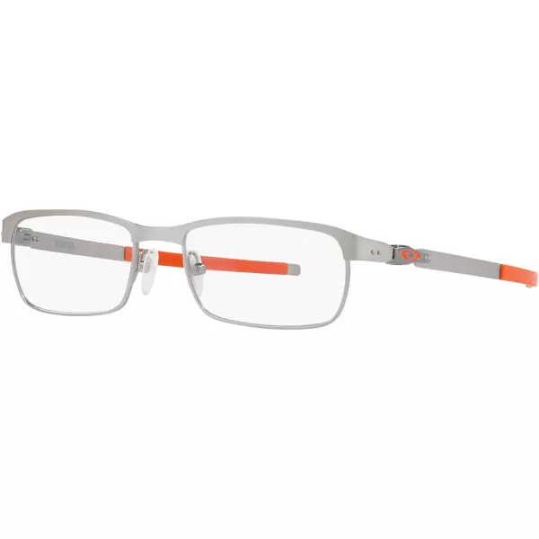 imageOakley Mens Ox3184 Tincup Rectangular Prescription Eyeglass FramesMatte SilverDemo Lens