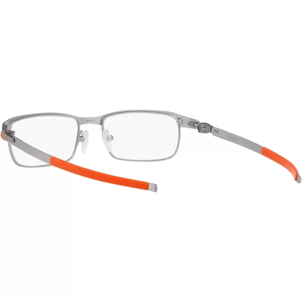imageOakley Mens Ox3184 Tincup Rectangular Prescription Eyeglass FramesMatte SilverDemo Lens