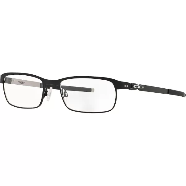 imageOakley Mens Ox3184 Tincup Rectangular Prescription Eyeglass FramesPowder CoalDemo Lens