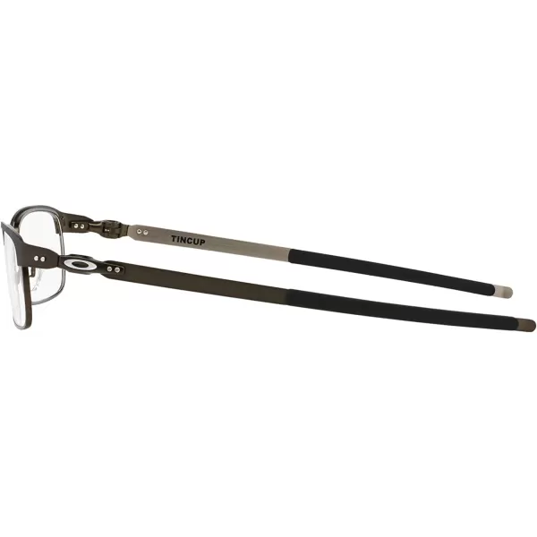 imageOakley Mens Ox3184 Tincup Rectangular Prescription Eyeglass FramesPowder PewterDemo Lens