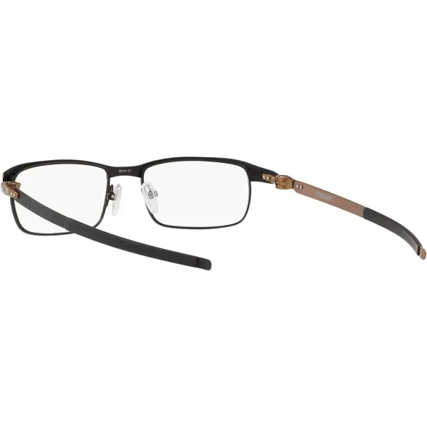 imageOakley Mens Ox3184 Tincup Rectangular Prescription Eyeglass FramesSatin Black BronzeDemo Lens
