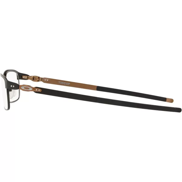 imageOakley Mens Ox3184 Tincup Rectangular Prescription Eyeglass FramesSatin Black BronzeDemo Lens