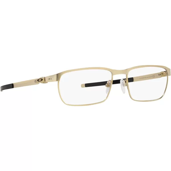 imageOakley Mens Ox3184 Tincup Rectangular Prescription Eyeglass FramesSatin Light GoldDemo Lens