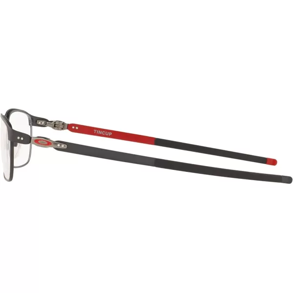imageOakley Mens Ox3184 Tincup Rectangular Prescription Eyeglass FramesSatin Light SteelDemo Lens