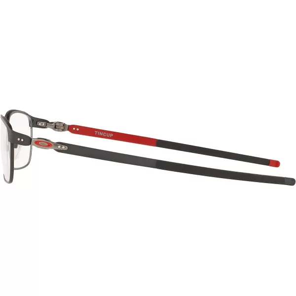 imageOakley Mens Ox3184 Tincup Rectangular Prescription Eyeglass FramesSatin Light SteelDemo Lens
