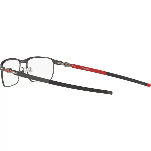imageOakley Mens Ox3184 Tincup Rectangular Prescription Eyeglass FramesSatin Light SteelDemo Lens