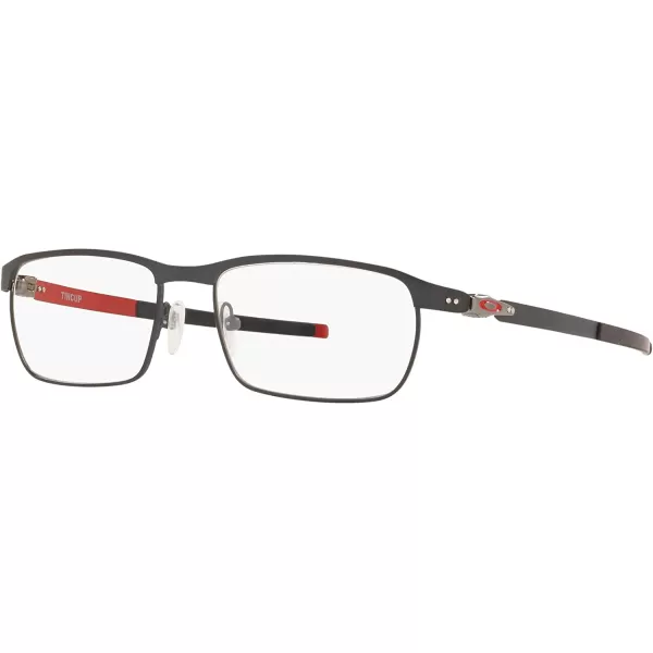 imageOakley Mens Ox3184 Tincup Rectangular Prescription Eyeglass FramesSatin Light SteelDemo Lens