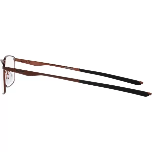 imageOakley Mens Ox3217 Socket 50 Rectangular Prescription Eyeglass FramesBrushed GrenacheDemo Lens