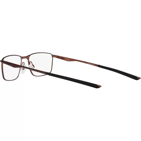 imageOakley Mens Ox3217 Socket 50 Rectangular Prescription Eyeglass FramesBrushed GrenacheDemo Lens