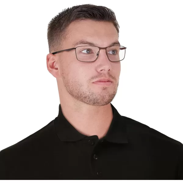 imageOakley Mens Ox3217 Socket 50 Rectangular Prescription Eyeglass FramesBrushed GrenacheDemo Lens
