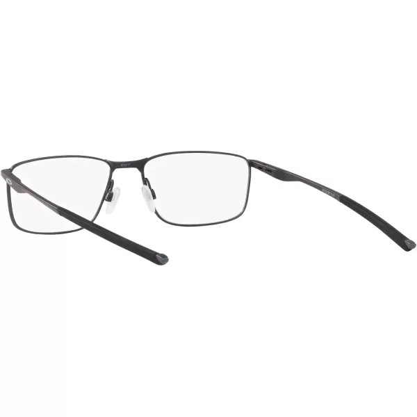imageOakley Mens Ox3217 Socket 50 Rectangular Prescription Eyeglass FramesDark Matte SilverBlue ColorshiftDemo Lens