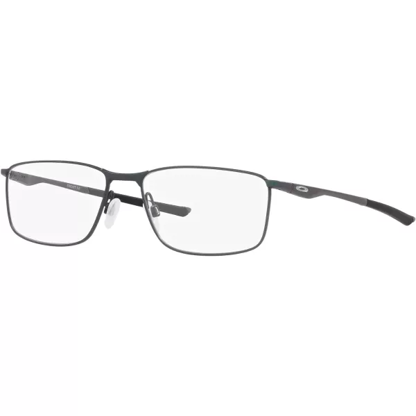 imageOakley Mens Ox3217 Socket 50 Rectangular Prescription Eyeglass FramesDark Matte SilverBlue ColorshiftDemo Lens