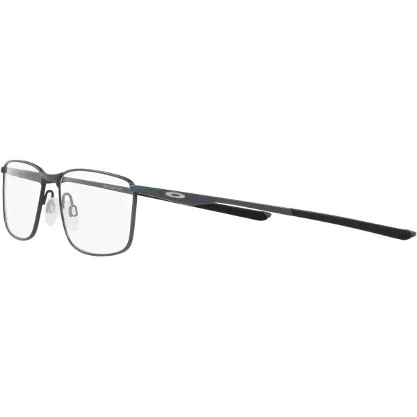 imageOakley Mens Ox3217 Socket 50 Rectangular Prescription Eyeglass FramesDark Matte SilverBlue ColorshiftDemo Lens