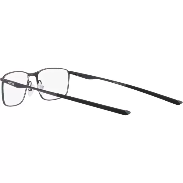 imageOakley Mens Ox3217 Socket 50 Rectangular Prescription Eyeglass FramesDark Matte SilverBlue ColorshiftDemo Lens