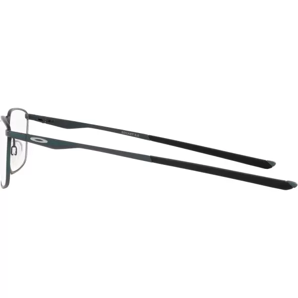 imageOakley Mens Ox3217 Socket 50 Rectangular Prescription Eyeglass FramesDark Matte SilverBlue ColorshiftDemo Lens
