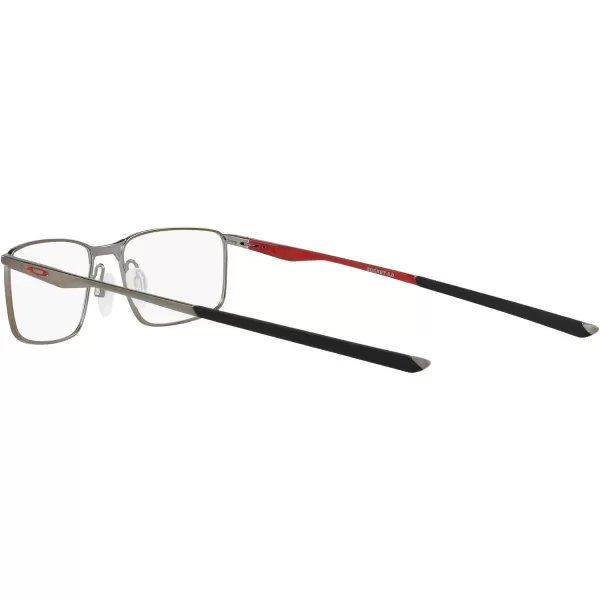 imageOakley Mens Ox3217 Socket 50 Rectangular Prescription Eyeglass FramesSatin Brushed ChromeDemo Lens