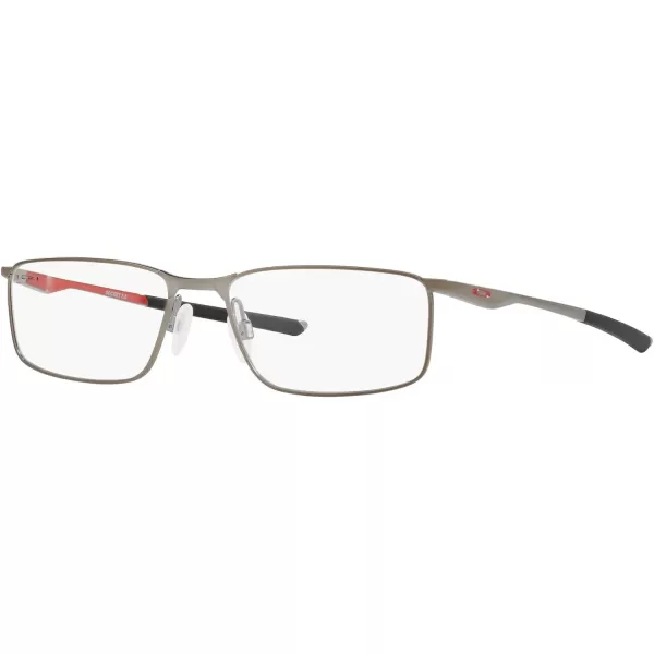 imageOakley Mens Ox3217 Socket 50 Rectangular Prescription Eyeglass FramesSatin Brushed ChromeDemo Lens