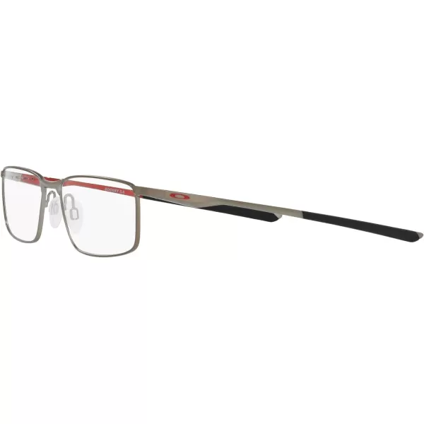 imageOakley Mens Ox3217 Socket 50 Rectangular Prescription Eyeglass FramesSatin Brushed ChromeDemo Lens