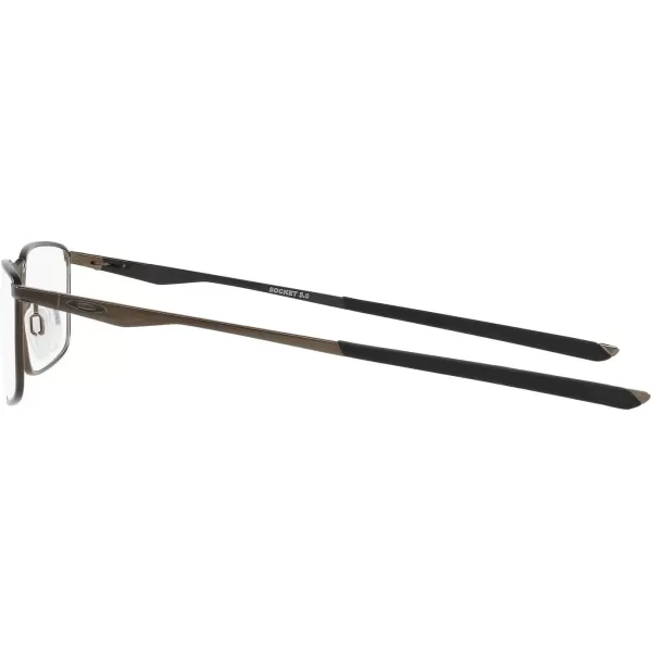imageOakley Mens Ox3217 Socket 50 Rectangular Prescription Eyeglass FramesSatin PewterDemo Lens