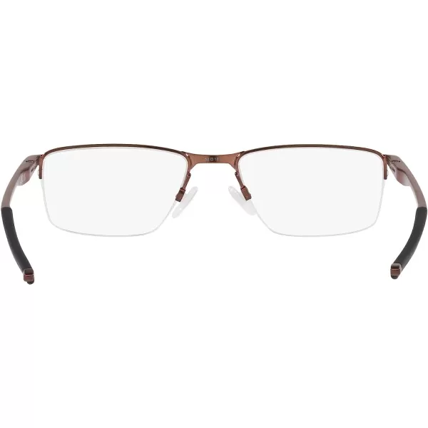 imageOakley Mens Ox3218 Socket 55 Rectangular Prescription Eyeglass FramesBrushed GrenacheDemo Lens