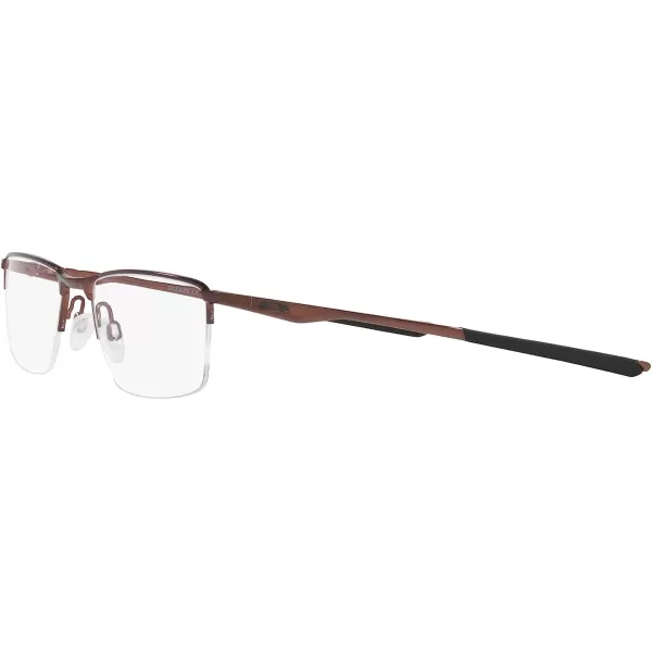 imageOakley Mens Ox3218 Socket 55 Rectangular Prescription Eyeglass FramesBrushed GrenacheDemo Lens