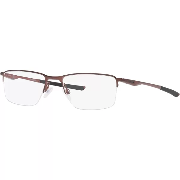 imageOakley Mens Ox3218 Socket 55 Rectangular Prescription Eyeglass FramesBrushed GrenacheDemo Lens