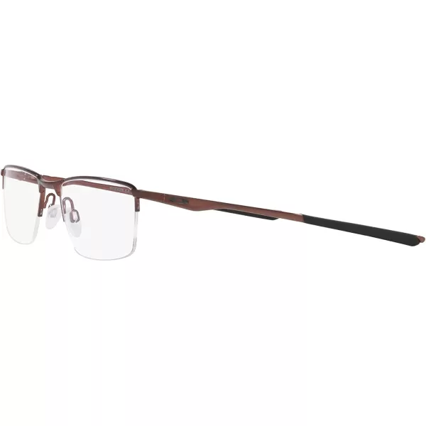imageOakley Mens Ox3218 Socket 55 Rectangular Prescription Eyeglass FramesBrushed GrenacheDemo Lens