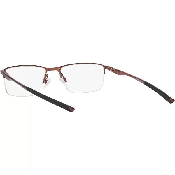 imageOakley Mens Ox3218 Socket 55 Rectangular Prescription Eyeglass FramesBrushed GrenacheDemo Lens