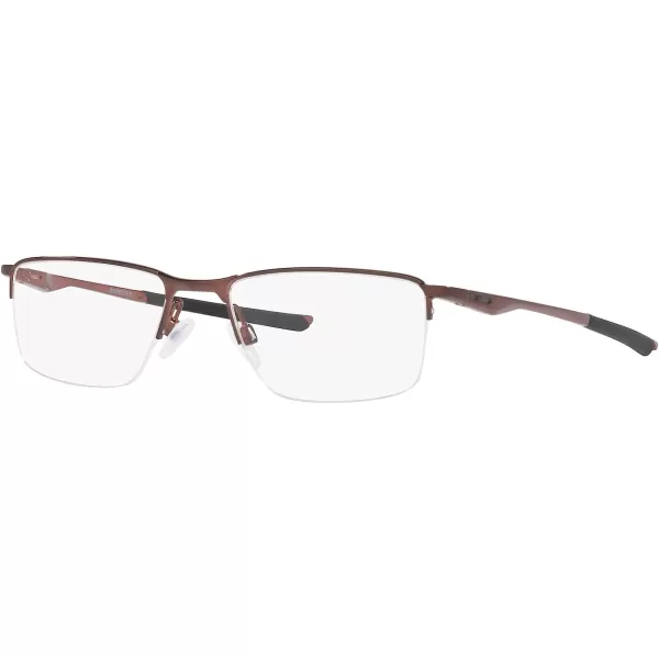 imageOakley Mens Ox3218 Socket 55 Rectangular Prescription Eyeglass FramesBrushed GrenacheDemo Lens