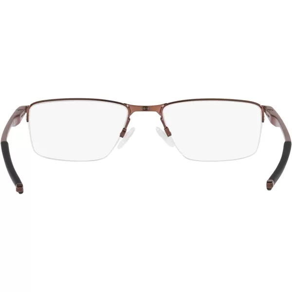 imageOakley Mens Ox3218 Socket 55 Rectangular Prescription Eyeglass FramesBrushed GrenacheDemo Lens