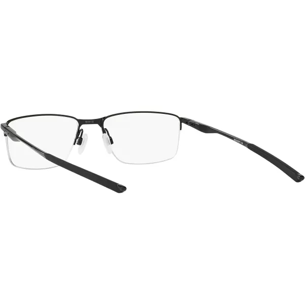 imageOakley Mens Ox3218 Socket 55 Rectangular Prescription Eyeglass FramesPolished BlackDemo Lens