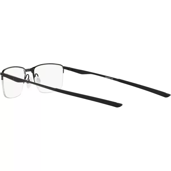 imageOakley Mens Ox3218 Socket 55 Rectangular Prescription Eyeglass FramesPolished BlackDemo Lens