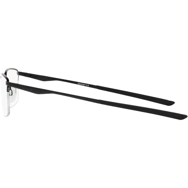 imageOakley Mens Ox3218 Socket 55 Rectangular Prescription Eyeglass FramesPolished BlackDemo Lens