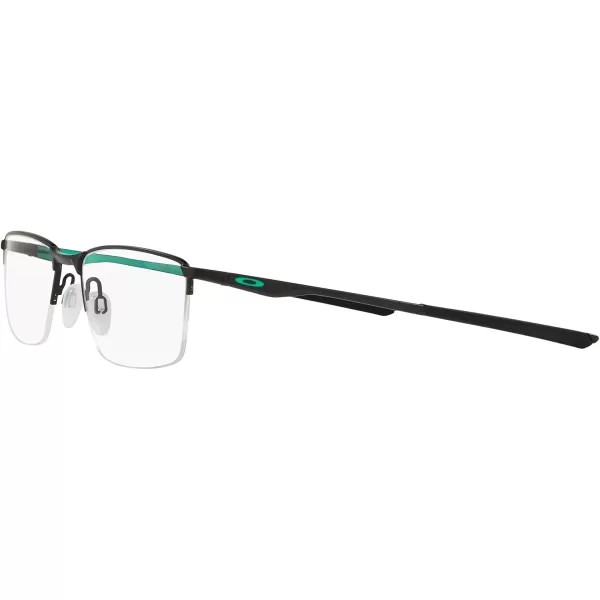imageOakley Mens Ox3218 Socket 55 Rectangular Prescription Eyeglass FramesSatin Black CelesteDemo Lens