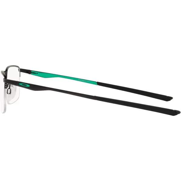 imageOakley Mens Ox3218 Socket 55 Rectangular Prescription Eyeglass FramesSatin Black CelesteDemo Lens