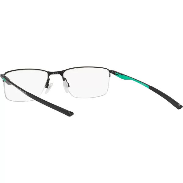 imageOakley Mens Ox3218 Socket 55 Rectangular Prescription Eyeglass FramesSatin Black CelesteDemo Lens
