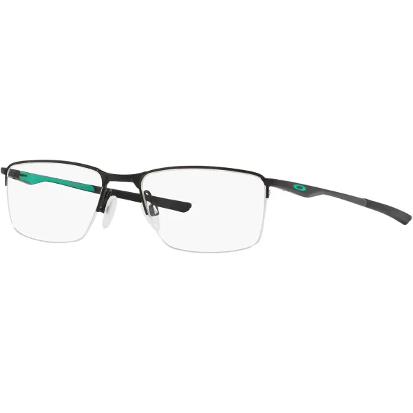 imageOakley Mens Ox3218 Socket 55 Rectangular Prescription Eyeglass FramesSatin Black CelesteDemo Lens
