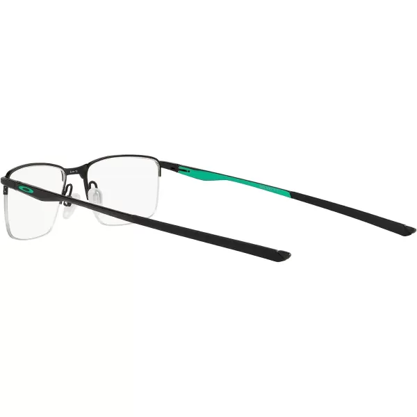 imageOakley Mens Ox3218 Socket 55 Rectangular Prescription Eyeglass FramesSatin Black CelesteDemo Lens