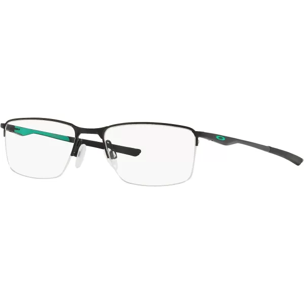 imageOakley Mens Ox3218 Socket 55 Rectangular Prescription Eyeglass FramesSatin Black CelesteDemo Lens