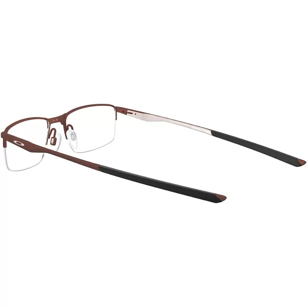 imageOakley Mens Ox3218 Socket 55 Rectangular Prescription Eyeglass FramesSatin CortenDemo Lens