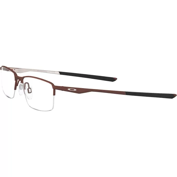 imageOakley Mens Ox3218 Socket 55 Rectangular Prescription Eyeglass FramesSatin CortenDemo Lens