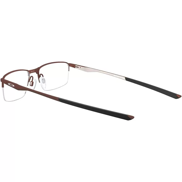 imageOakley Mens Ox3218 Socket 55 Rectangular Prescription Eyeglass FramesSatin CortenDemo Lens